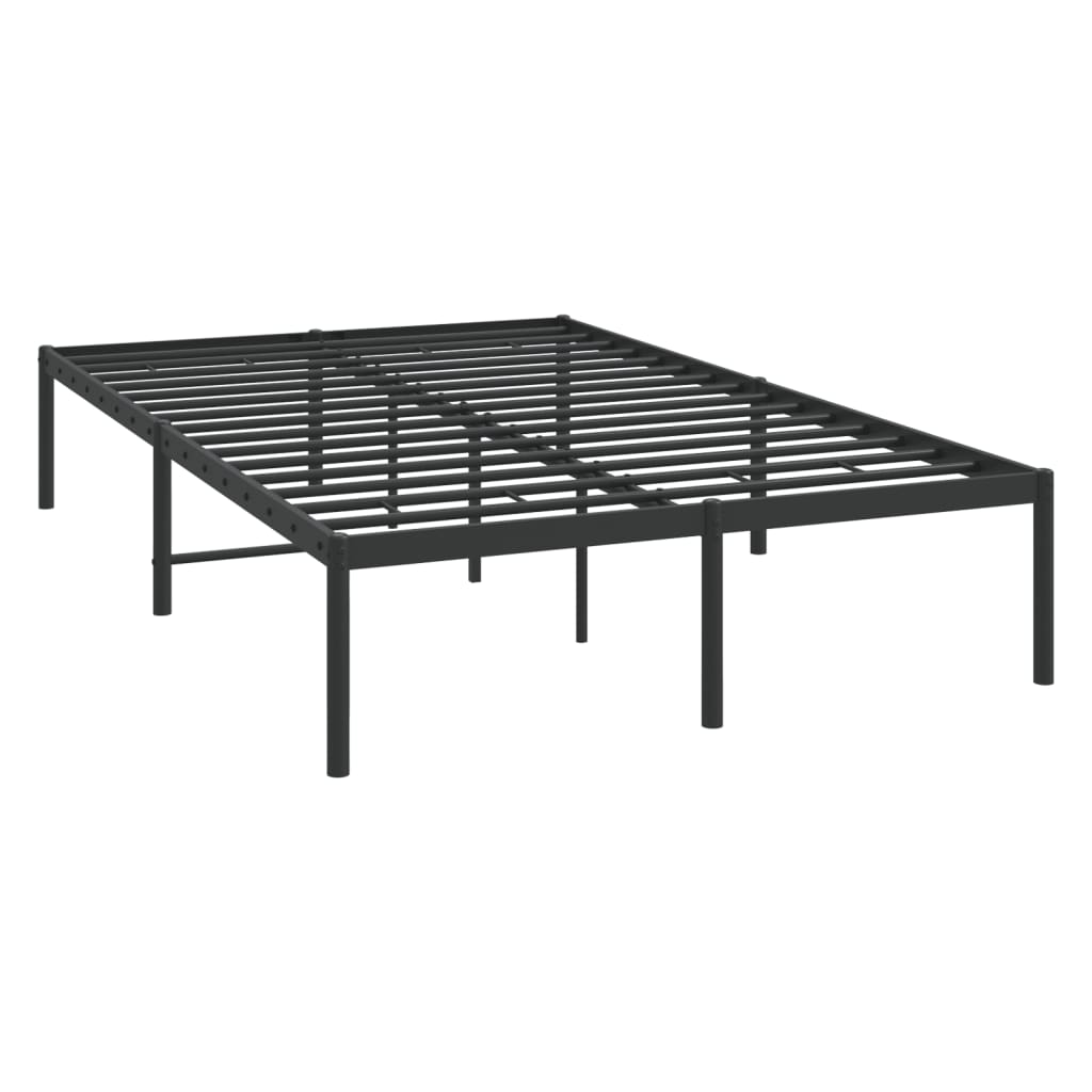 Bedframe metaal zwart 120x190 cm is nu te koop bij PeponiXL, paradijselijk wonen!