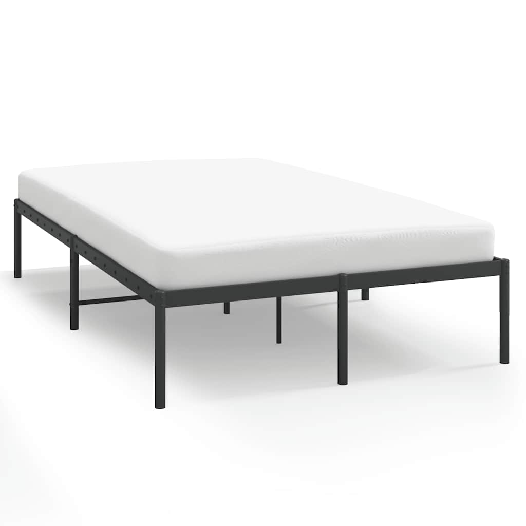 Bedframe metaal zwart 135x190 cm is nu te koop bij PeponiXL, paradijselijk wonen!