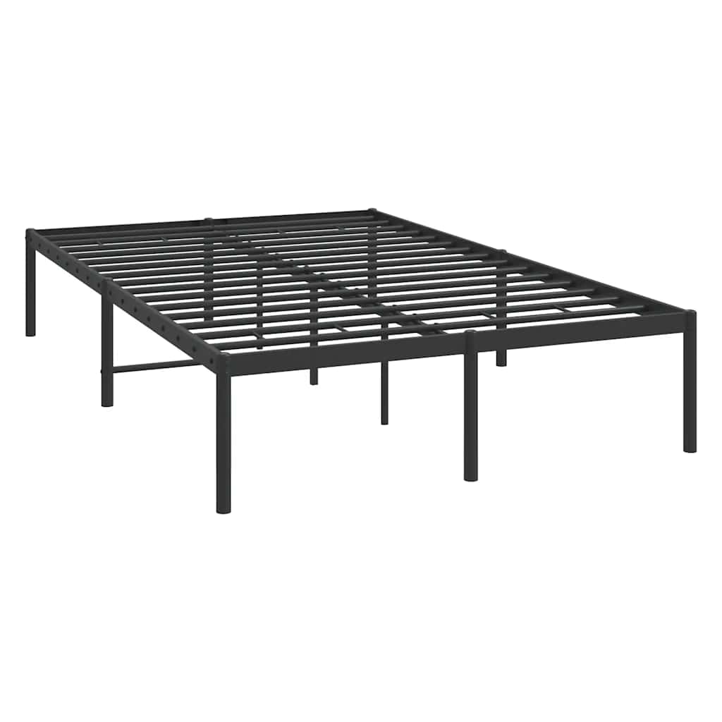 Bedframe metaal zwart 135x190 cm is nu te koop bij PeponiXL, paradijselijk wonen!