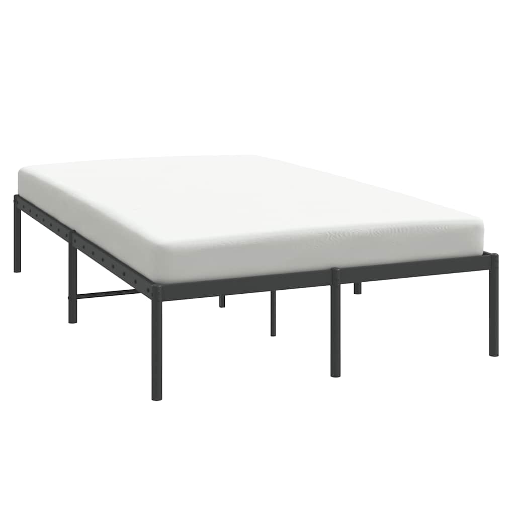 Bedframe metaal zwart 135x190 cm is nu te koop bij PeponiXL, paradijselijk wonen!