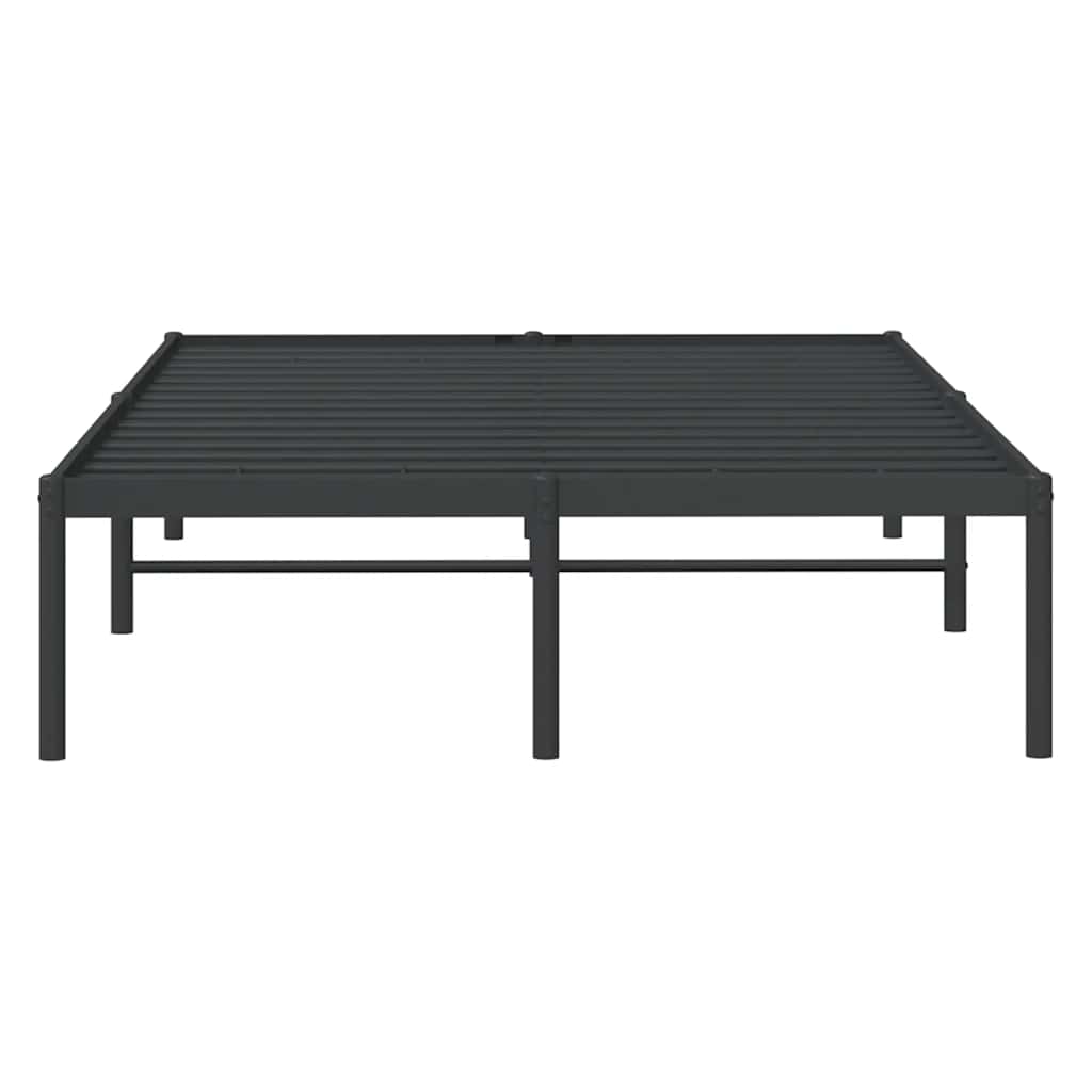 Bedframe metaal zwart 135x190 cm is nu te koop bij PeponiXL, paradijselijk wonen!