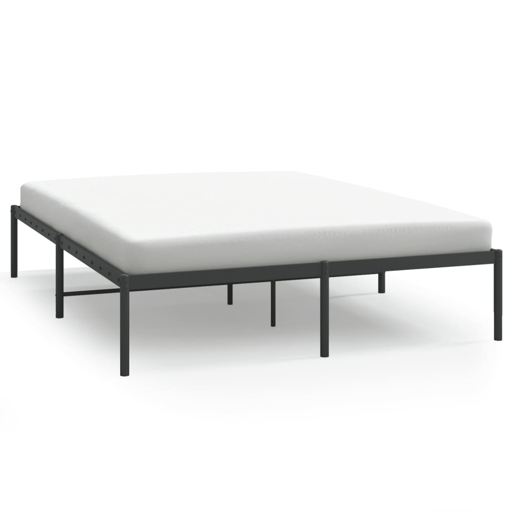 Bedframe metaal zwart 140x200 cm is nu te koop bij PeponiXL, paradijselijk wonen!