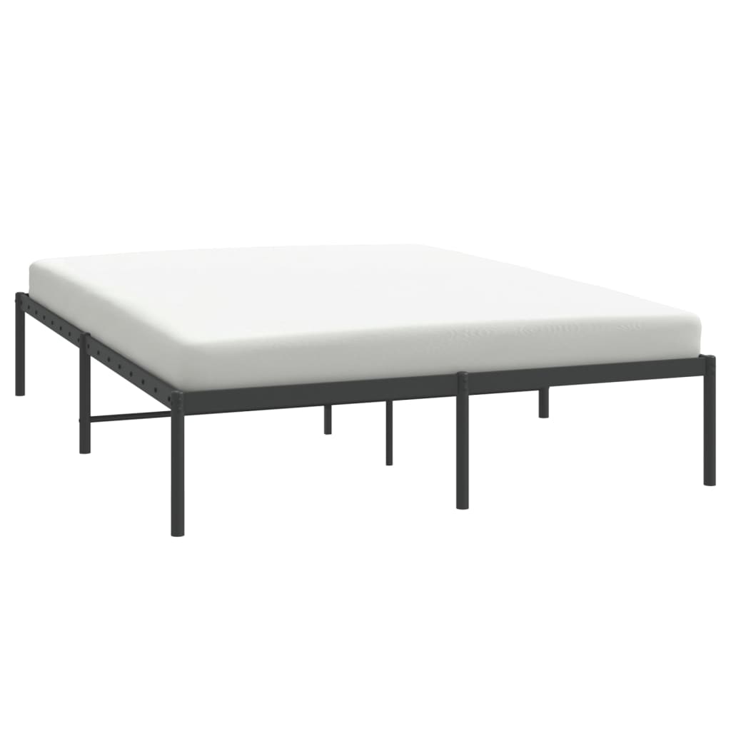 Bedframe metaal zwart 140x200 cm is nu te koop bij PeponiXL, paradijselijk wonen!