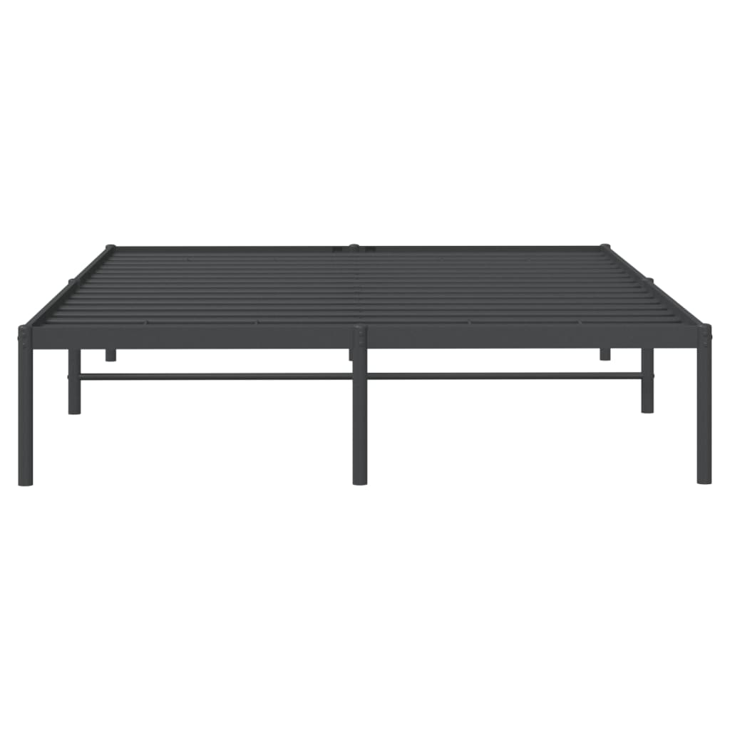 Bedframe metaal zwart 140x200 cm is nu te koop bij PeponiXL, paradijselijk wonen!