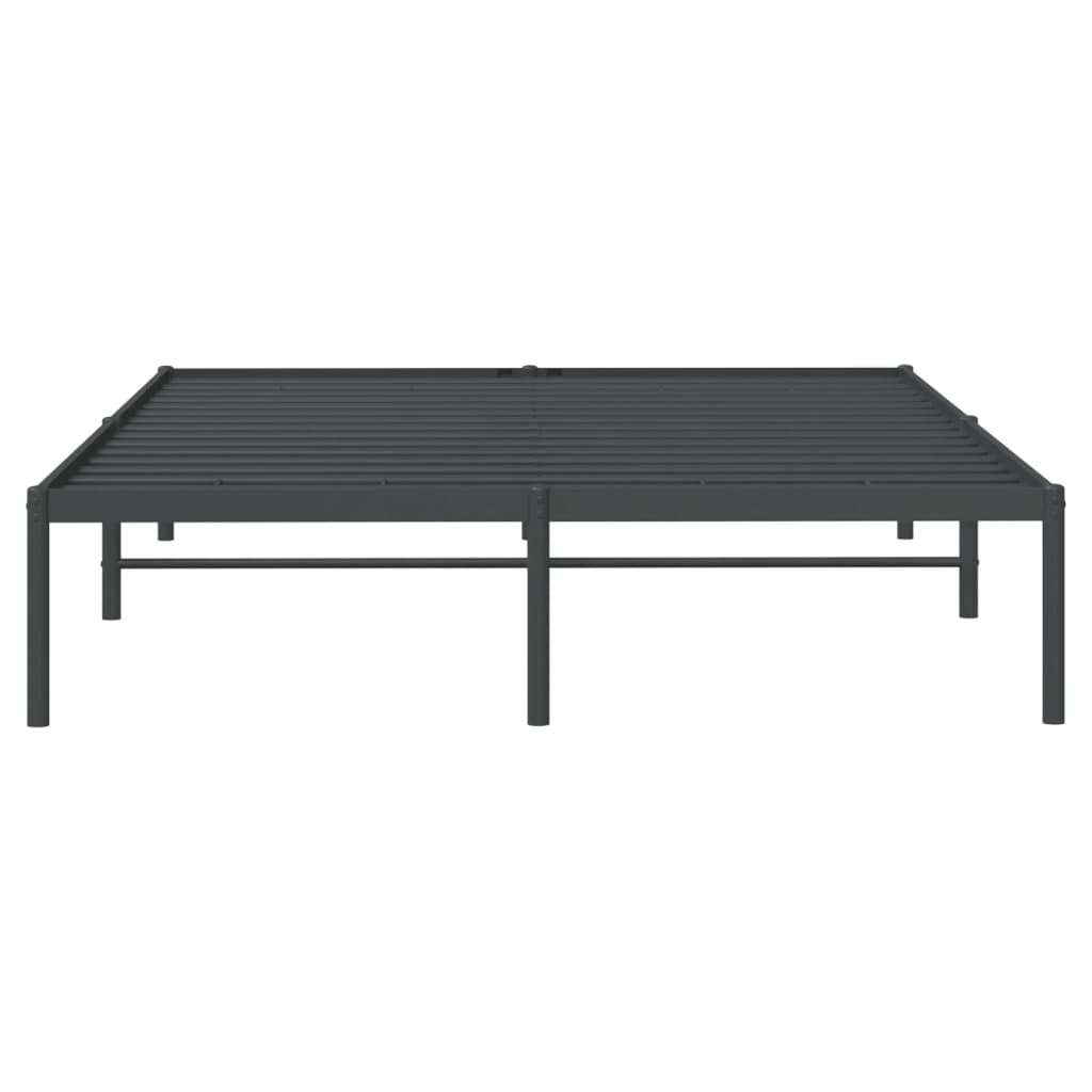 Bedframe metaal zwart 150x200 cm is nu te koop bij PeponiXL, paradijselijk wonen!