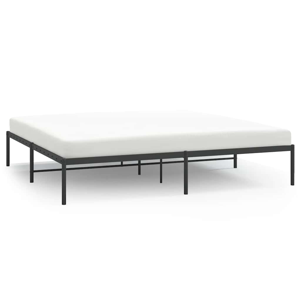 Bedframe metaal zwart 183x213 cm is nu te koop bij PeponiXL, paradijselijk wonen!
