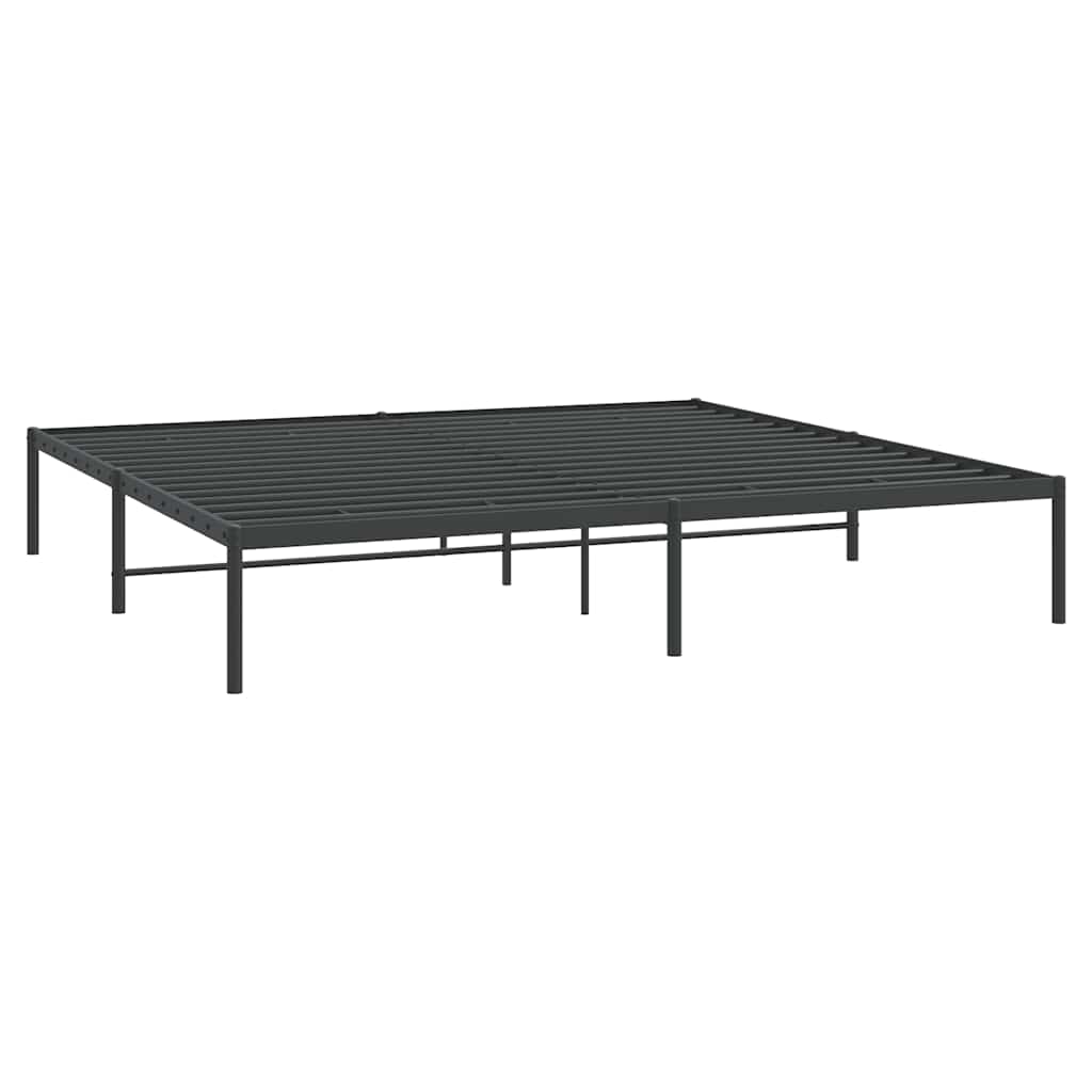 Bedframe metaal zwart 183x213 cm is nu te koop bij PeponiXL, paradijselijk wonen!