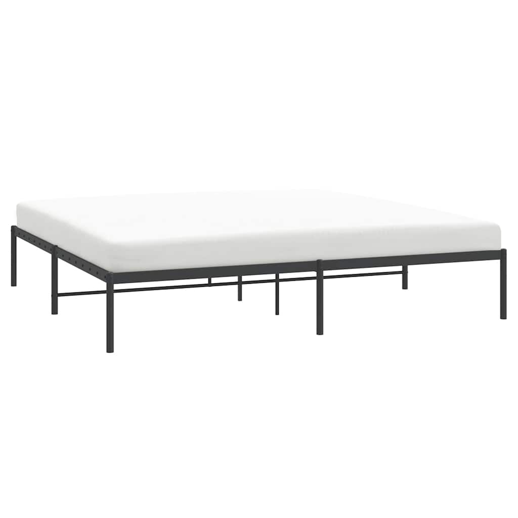 Bedframe metaal zwart 183x213 cm is nu te koop bij PeponiXL, paradijselijk wonen!
