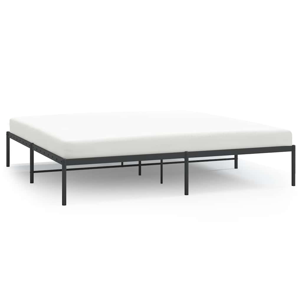 Bedframe metaal zwart 200x200 cm is nu te koop bij PeponiXL, paradijselijk wonen!