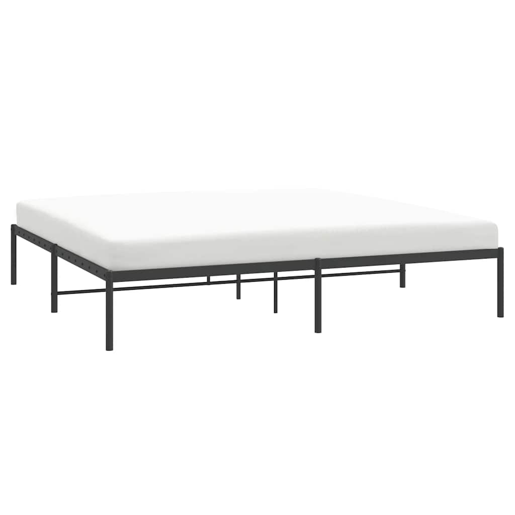 Bedframe metaal zwart 200x200 cm is nu te koop bij PeponiXL, paradijselijk wonen!