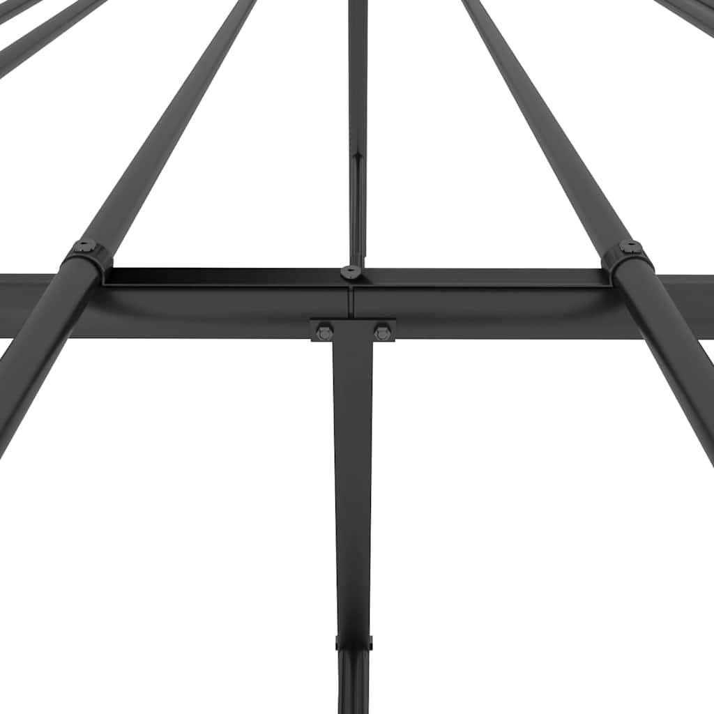 Bedframe metaal zwart 200x200 cm is nu te koop bij PeponiXL, paradijselijk wonen!