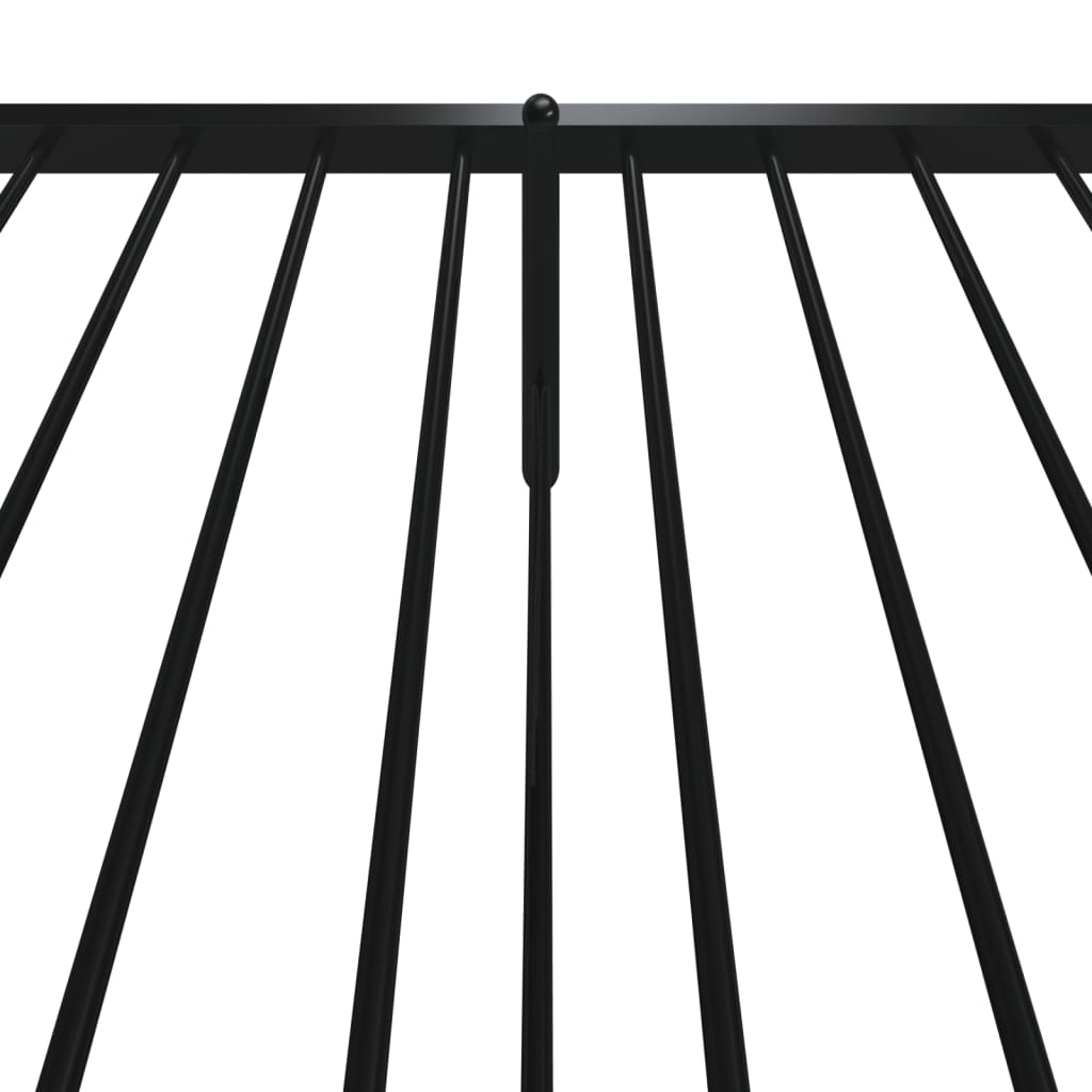 Bedframe met hoofd- en voeteneinde metaal zwart 90x190 cm is nu te koop bij PeponiXL, paradijselijk wonen!