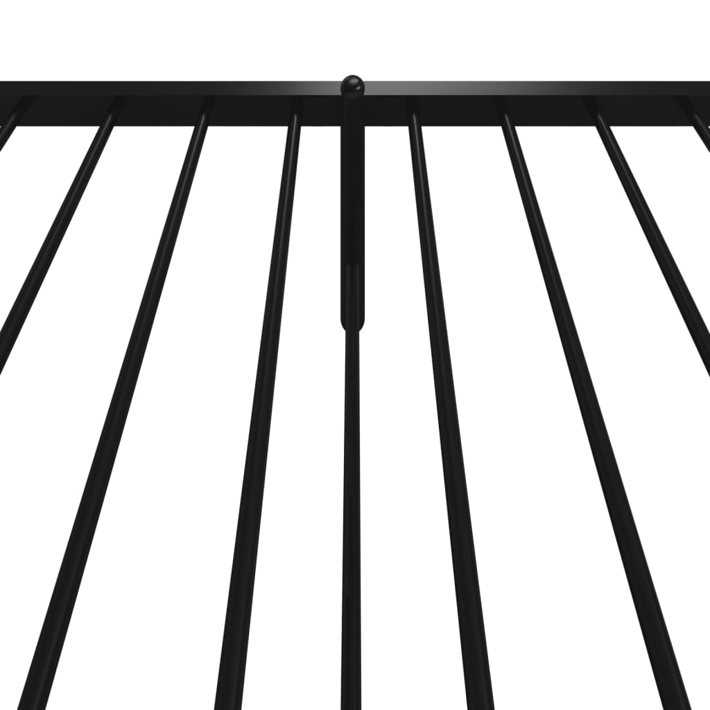 Bedframe met hoofd- en voeteneinde metaal zwart 90x200 cm is nu te koop bij PeponiXL, paradijselijk wonen!