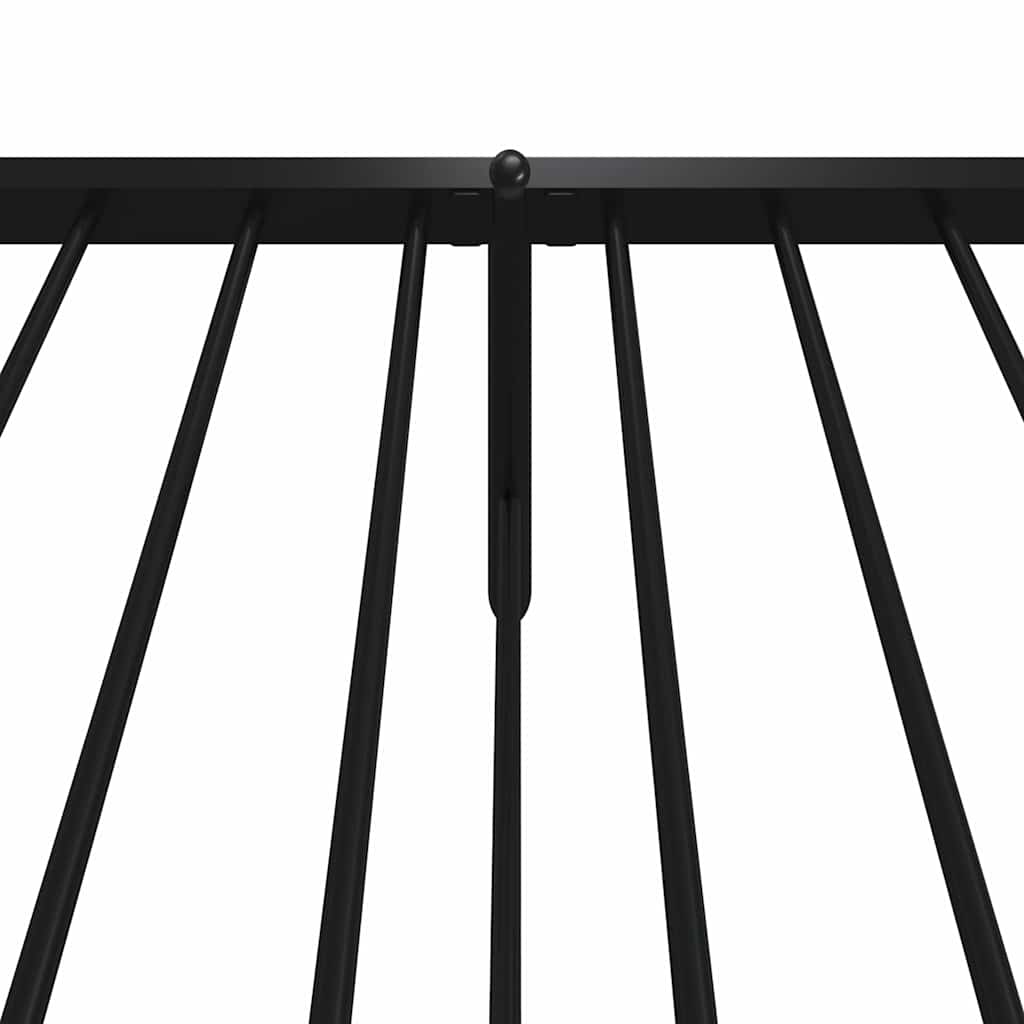 Bedframe met hoofd- en voeteneinde metaal zwart 100x190 cm is nu te koop bij PeponiXL, paradijselijk wonen!