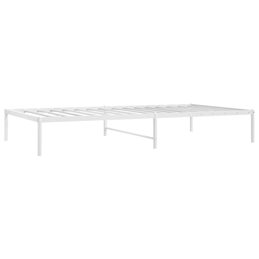 Bedframe metaal wit 75 x 190 cm is nu te koop bij PeponiXL, paradijselijk wonen!