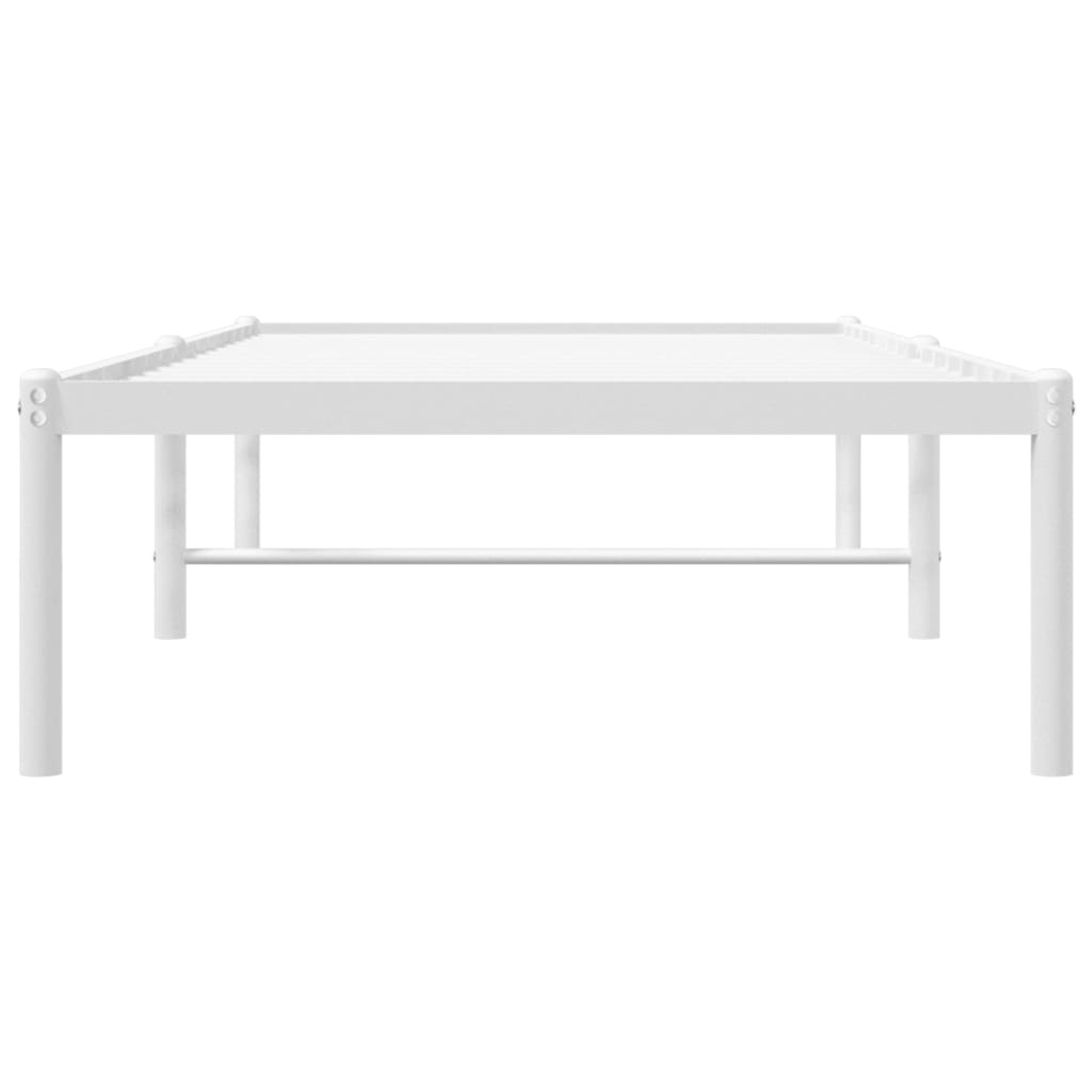 Bedframe metaal wit 75 x 190 cm is nu te koop bij PeponiXL, paradijselijk wonen!