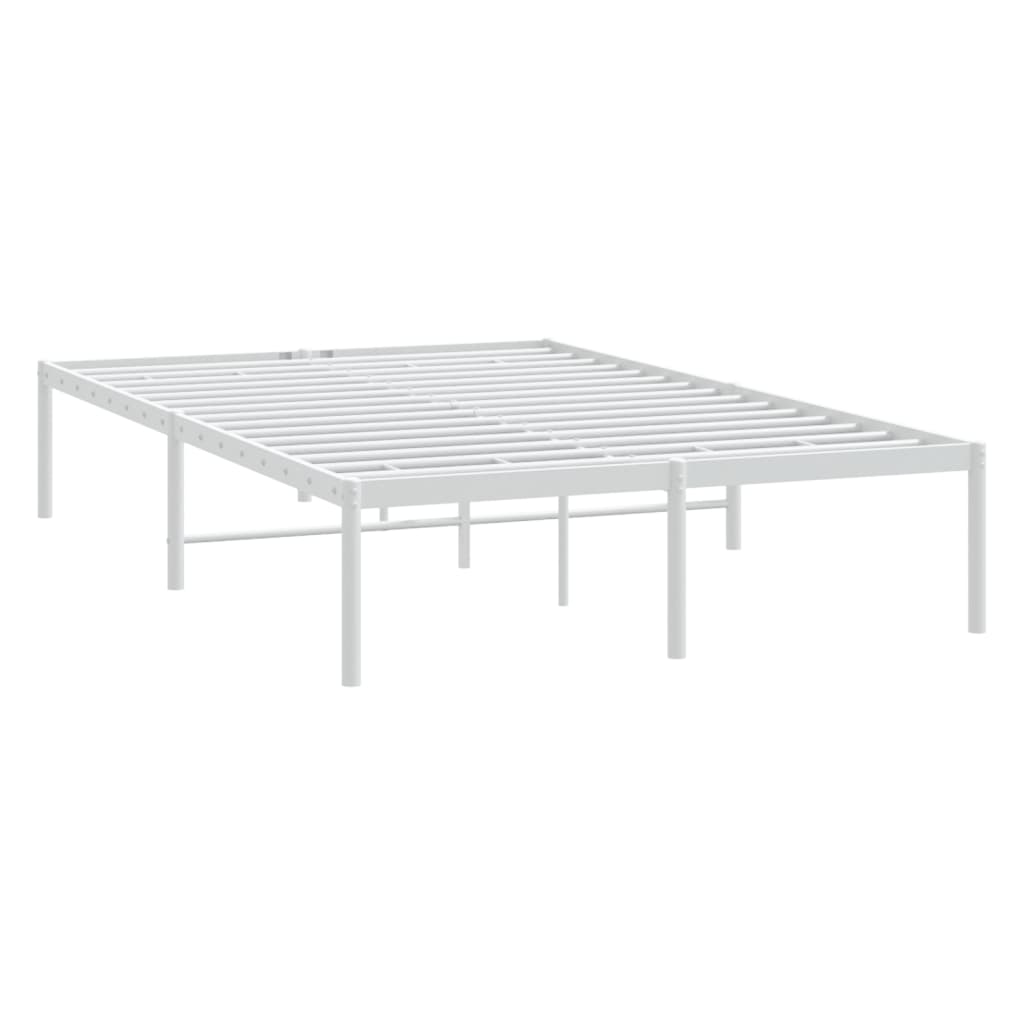 Bedframe metaal wit 120x190 cm is nu te koop bij PeponiXL, paradijselijk wonen!