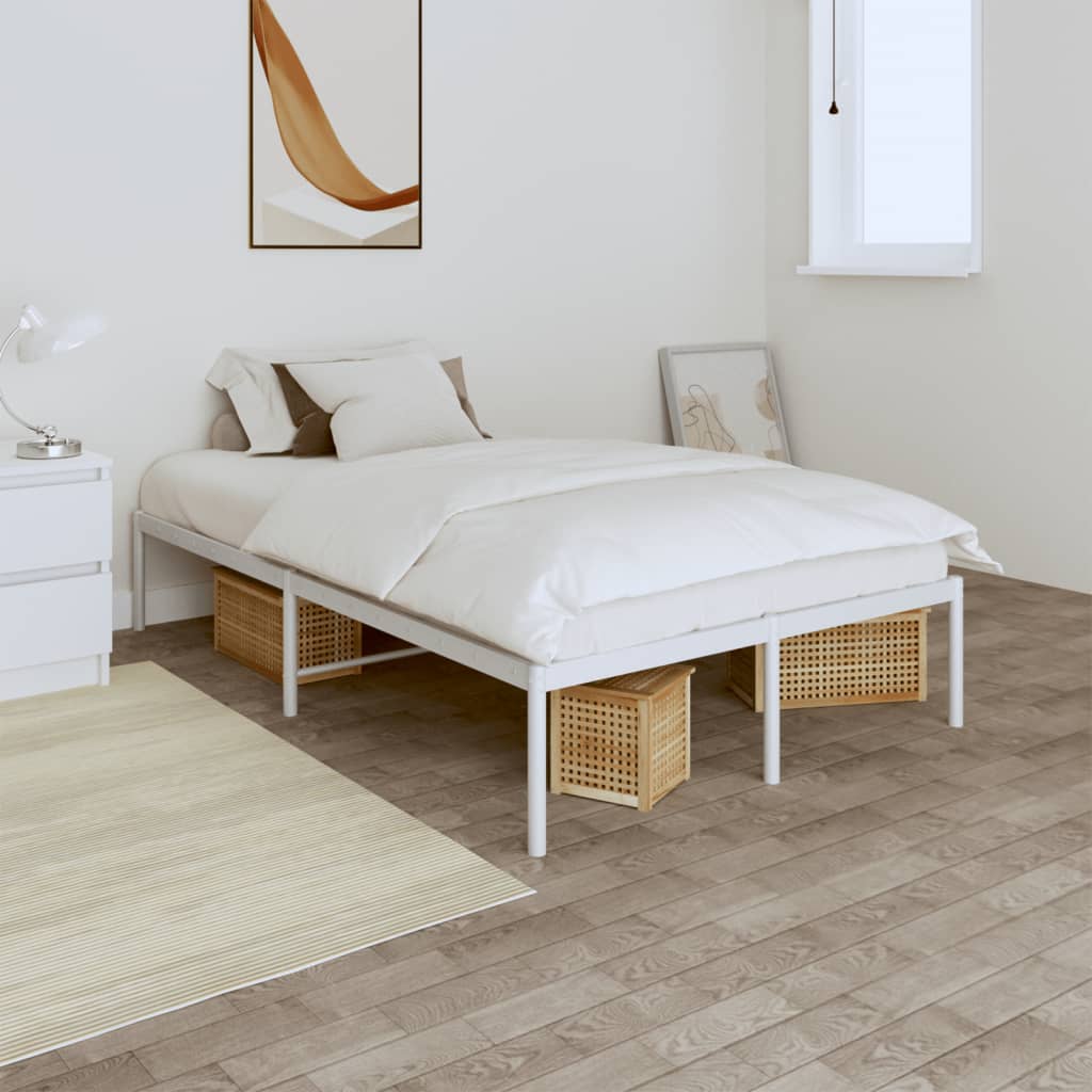 Bedframe metaal wit 120x200 cm is nu te koop bij PeponiXL, paradijselijk wonen!