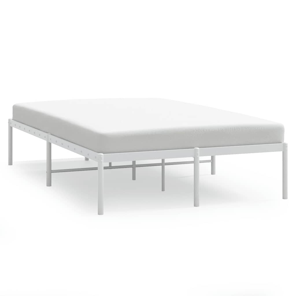 Bedframe metaal wit 135x190 cm is nu te koop bij PeponiXL, paradijselijk wonen!