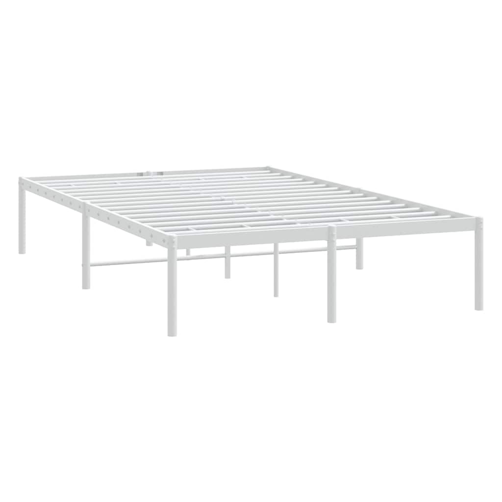 Bedframe metaal wit 135x190 cm is nu te koop bij PeponiXL, paradijselijk wonen!