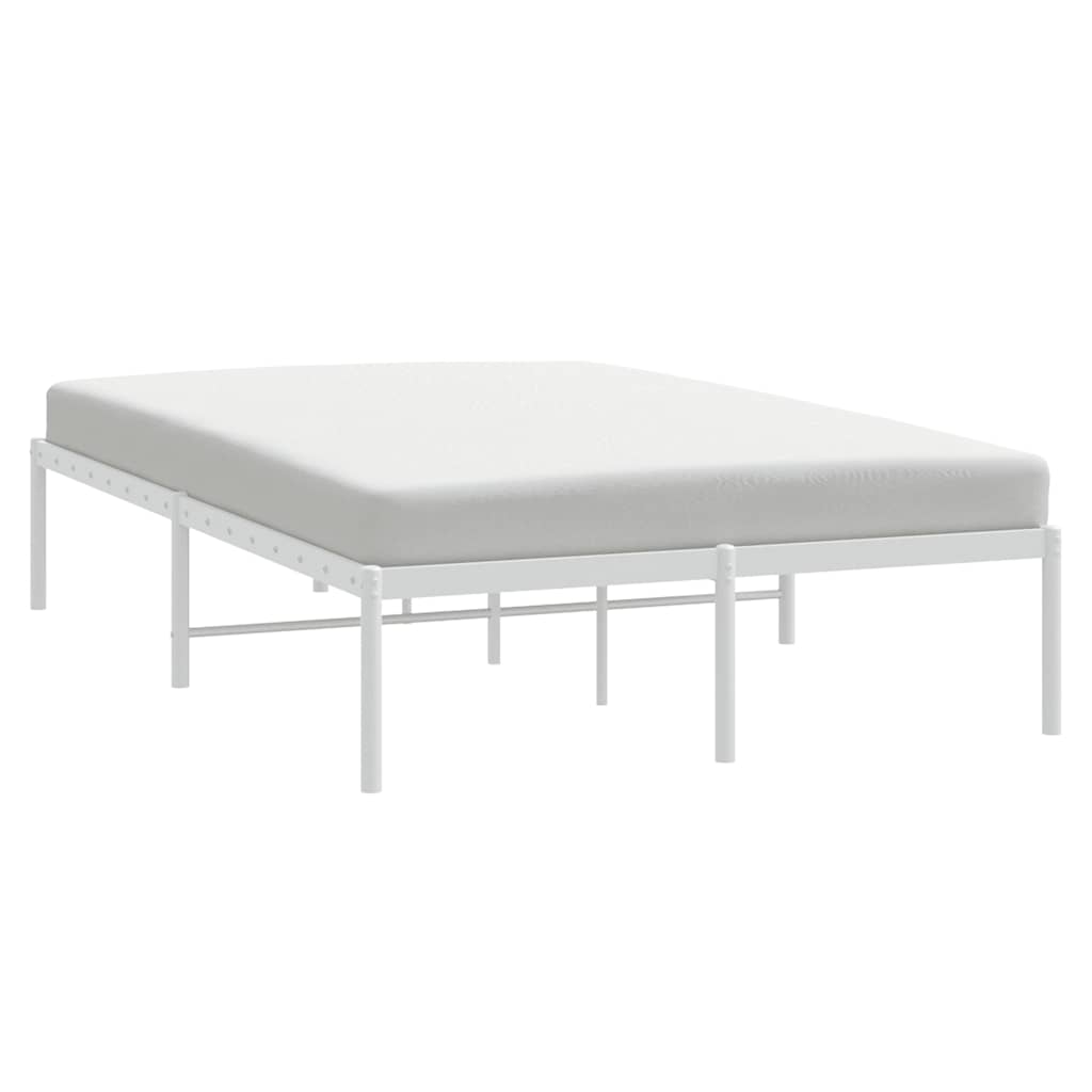 Bedframe metaal wit 135x190 cm is nu te koop bij PeponiXL, paradijselijk wonen!