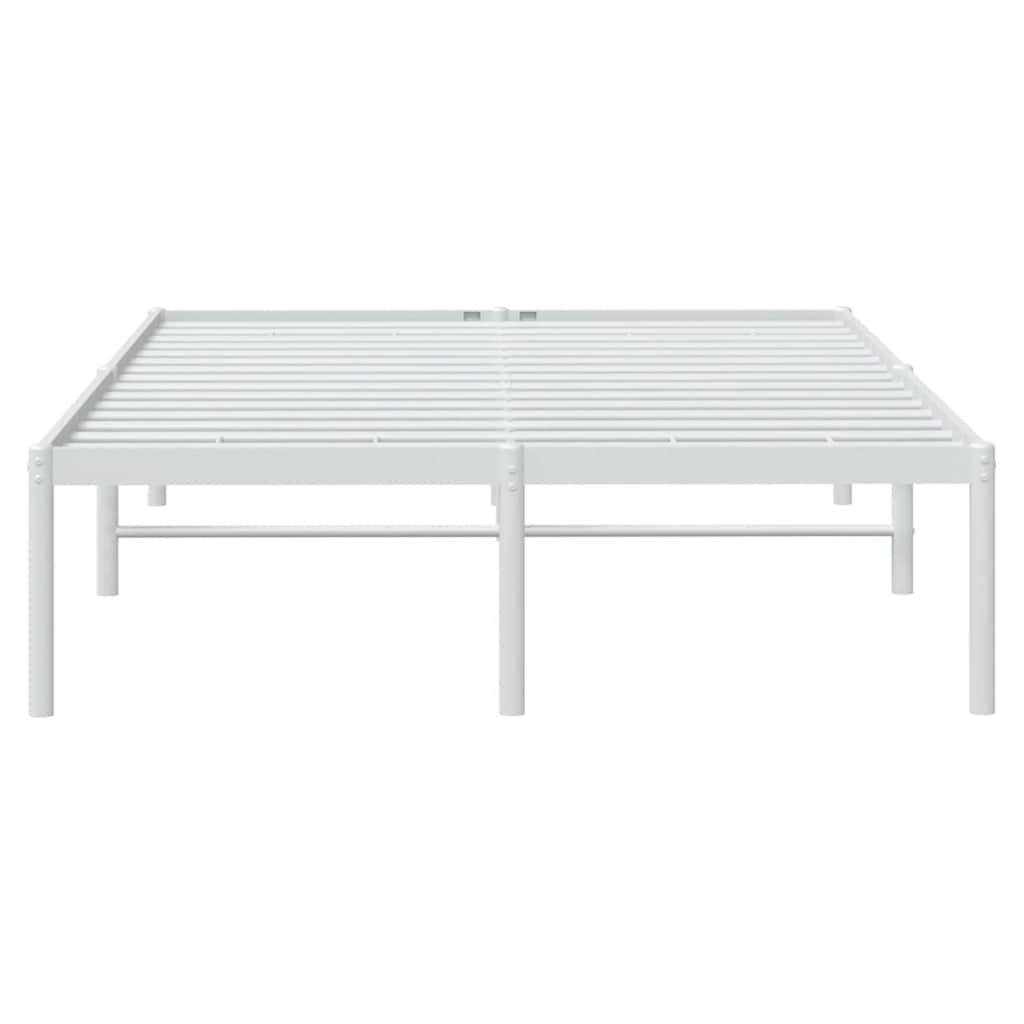 Bedframe metaal wit 135x190 cm is nu te koop bij PeponiXL, paradijselijk wonen!