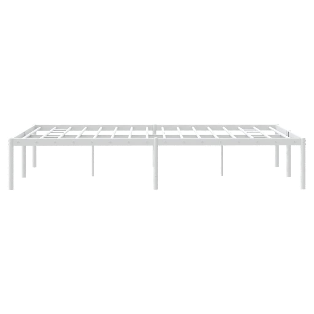 Bedframe metaal wit 135x190 cm is nu te koop bij PeponiXL, paradijselijk wonen!