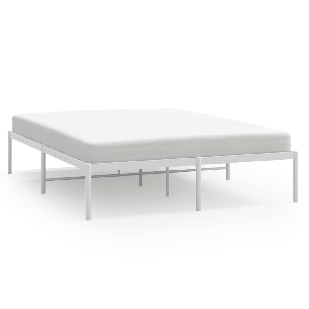 Bedframe metaal wit 140x190 cm is nu te koop bij PeponiXL, paradijselijk wonen!