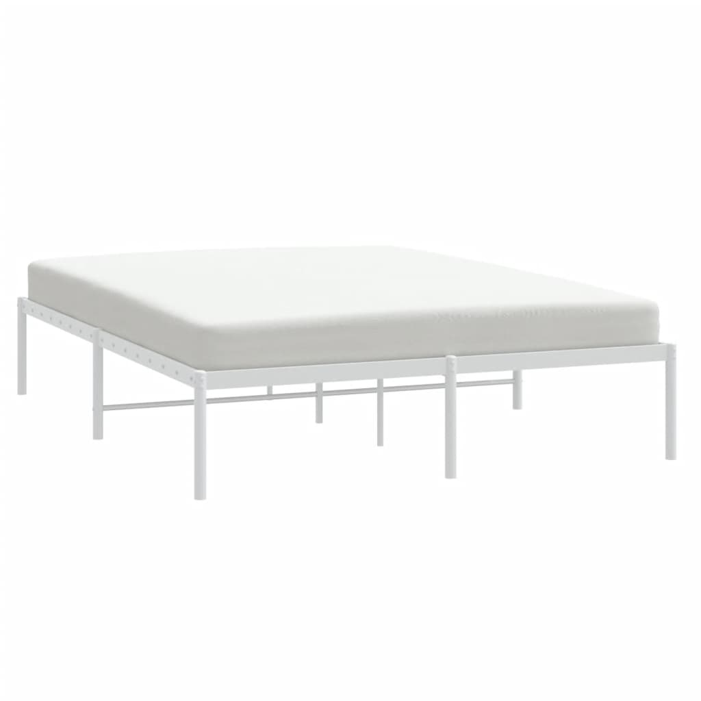 Bedframe metaal wit 140x190 cm is nu te koop bij PeponiXL, paradijselijk wonen!