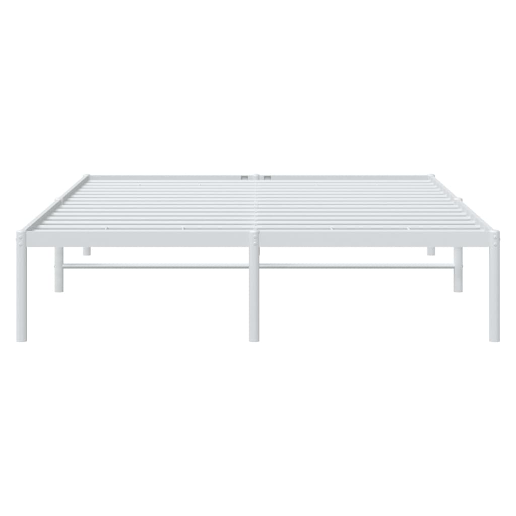 Bedframe metaal wit 140x190 cm is nu te koop bij PeponiXL, paradijselijk wonen!