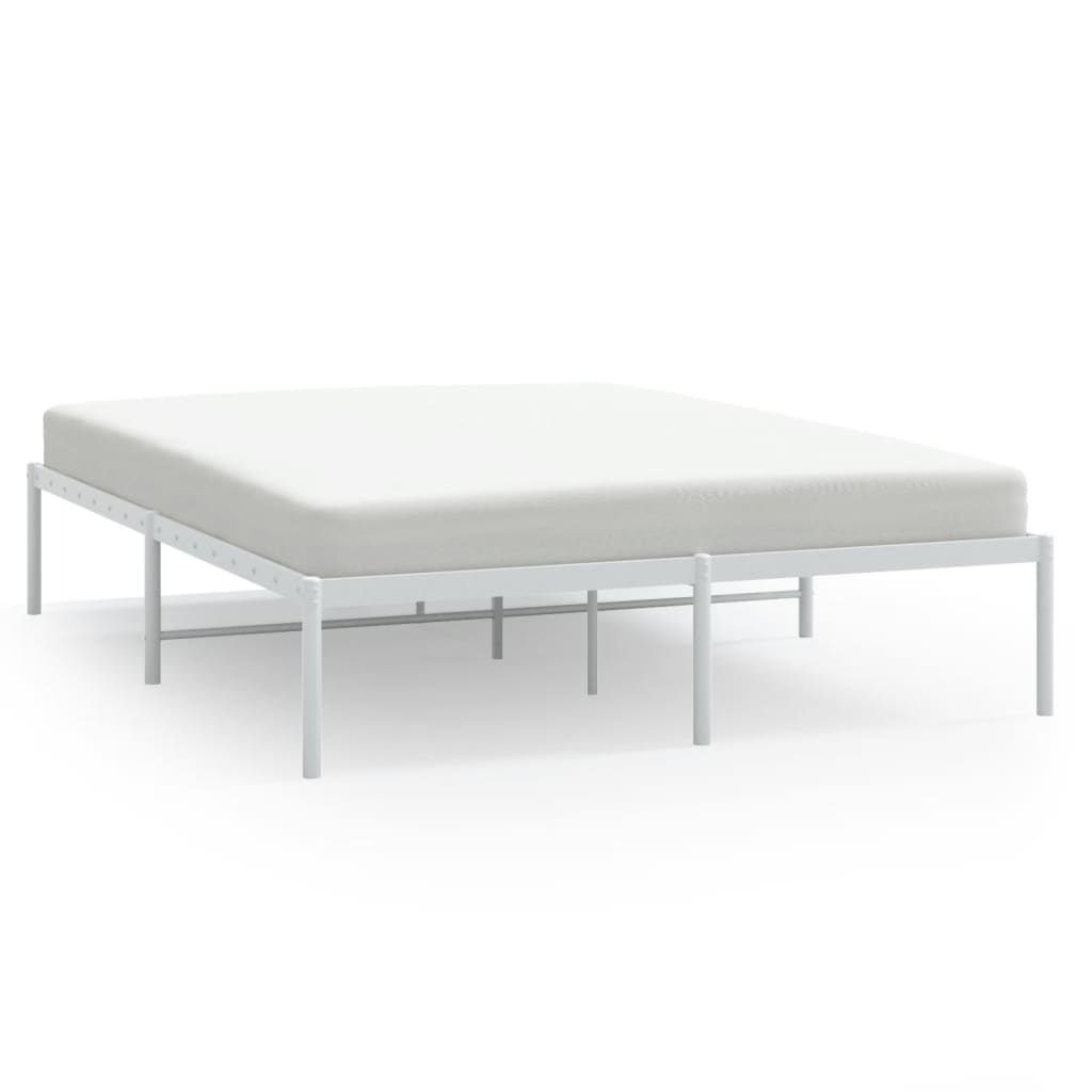 Bedframe metaal wit 140x200 cm is nu te koop bij PeponiXL, paradijselijk wonen!
