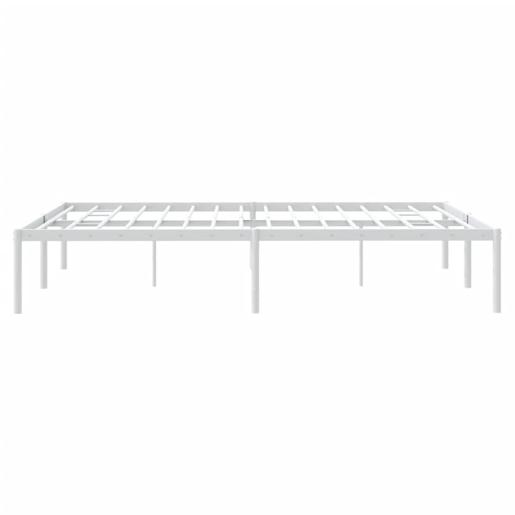 Bedframe metaal wit 140x200 cm is nu te koop bij PeponiXL, paradijselijk wonen!