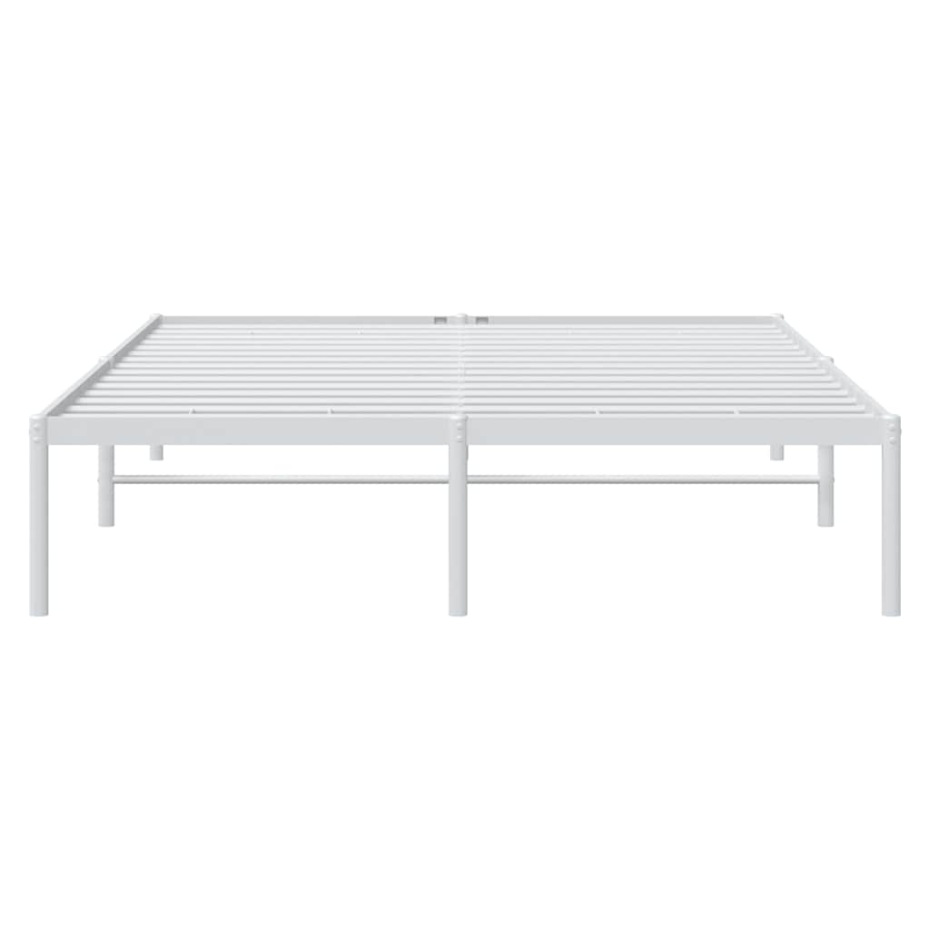 Bedframe metaal wit 150x200 cm is nu te koop bij PeponiXL, paradijselijk wonen!