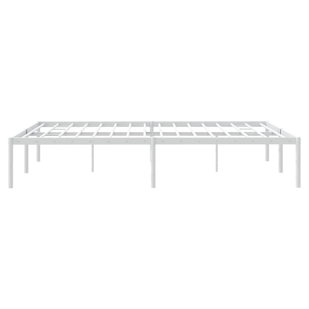 Bedframe metaal wit 150x200 cm is nu te koop bij PeponiXL, paradijselijk wonen!