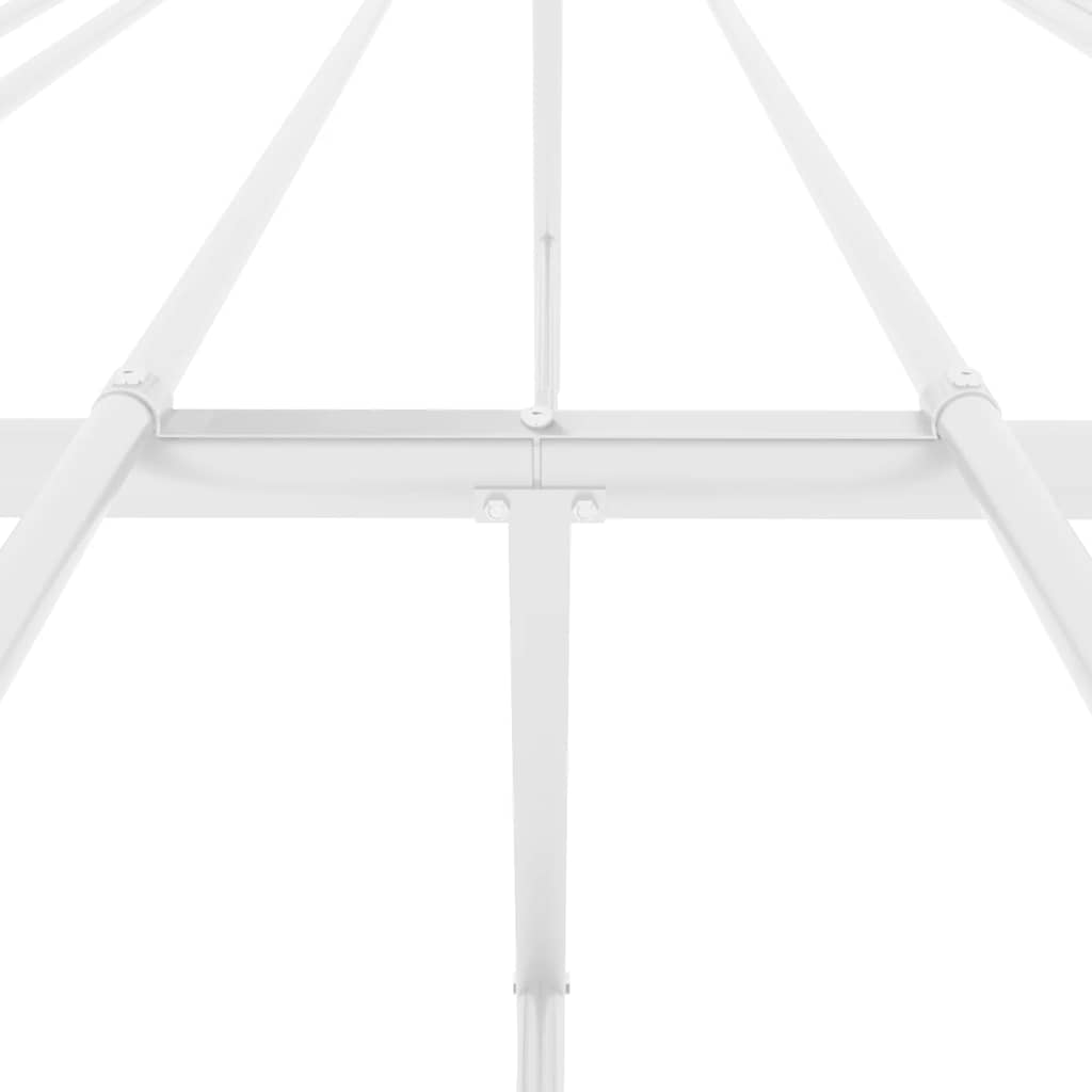 Bedframe metaal wit 150x200 cm is nu te koop bij PeponiXL, paradijselijk wonen!