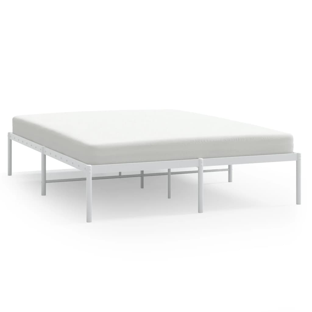 Bedframe metaal wit 160x200 cm is nu te koop bij PeponiXL, paradijselijk wonen!