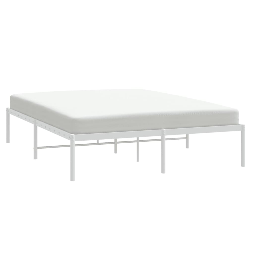 Bedframe metaal wit 160x200 cm is nu te koop bij PeponiXL, paradijselijk wonen!