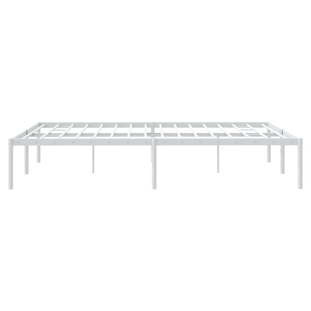 Bedframe metaal wit 160x200 cm is nu te koop bij PeponiXL, paradijselijk wonen!