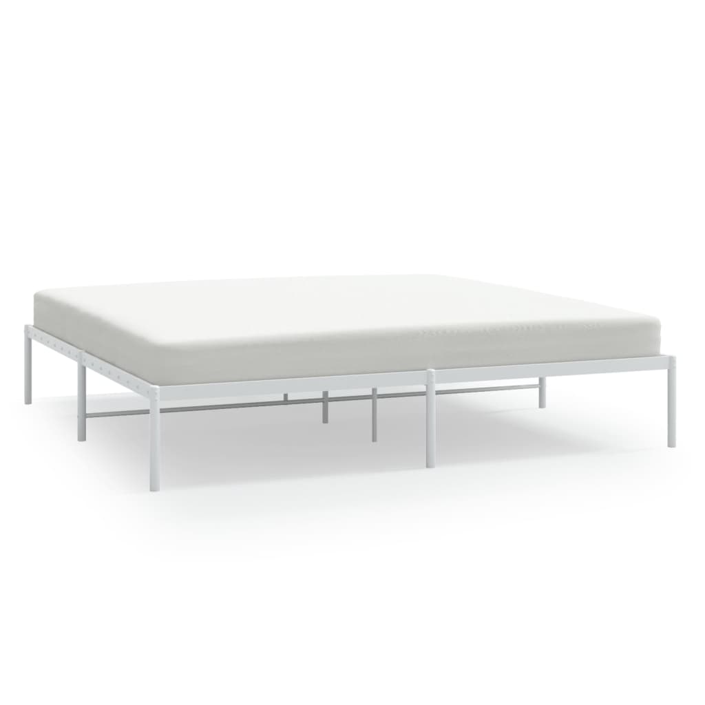 Bedframe metaal wit 180x200 cm is nu te koop bij PeponiXL, paradijselijk wonen!