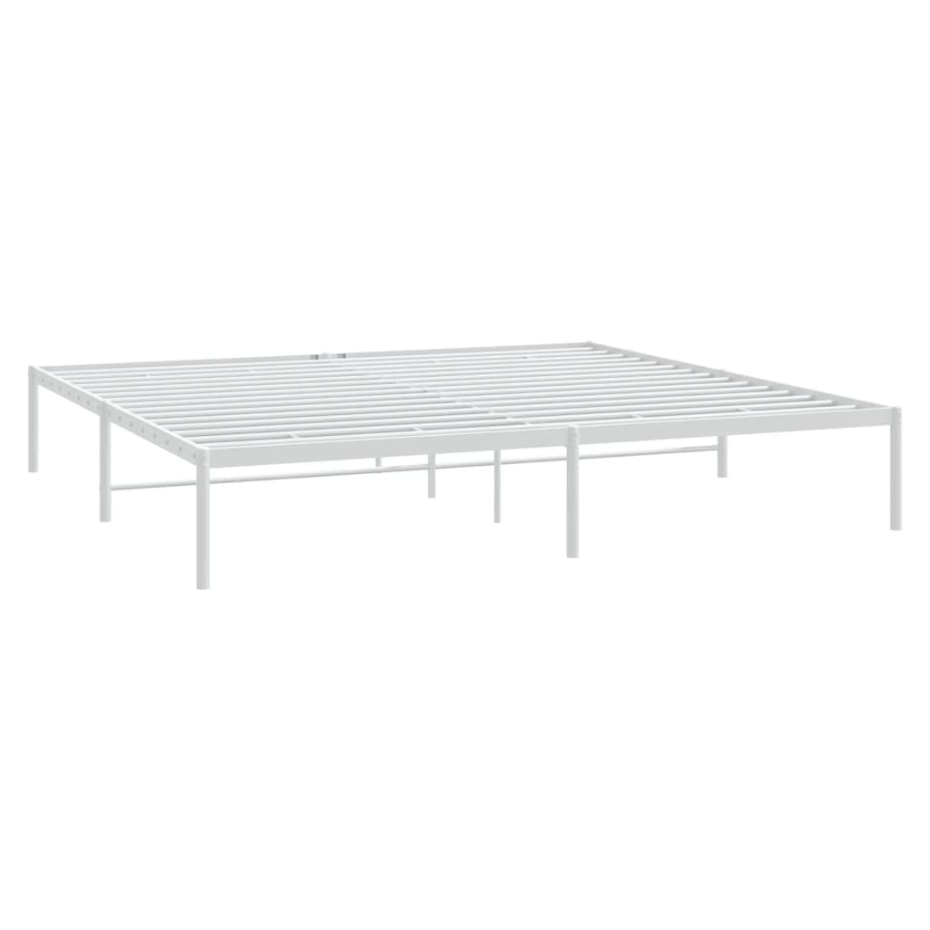 Bedframe metaal wit 180x200 cm is nu te koop bij PeponiXL, paradijselijk wonen!