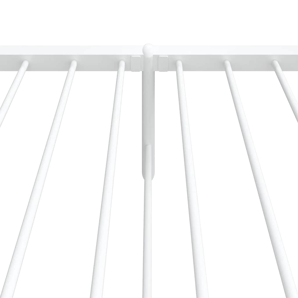 Bedframe met hoofd- en voeteneinde metaal wit 100x190 cm is nu te koop bij PeponiXL, paradijselijk wonen!
