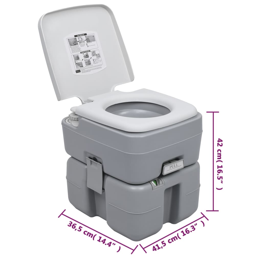 Campingtoilet en watertankset draagbaar is nu te koop bij PeponiXL, paradijselijk wonen!