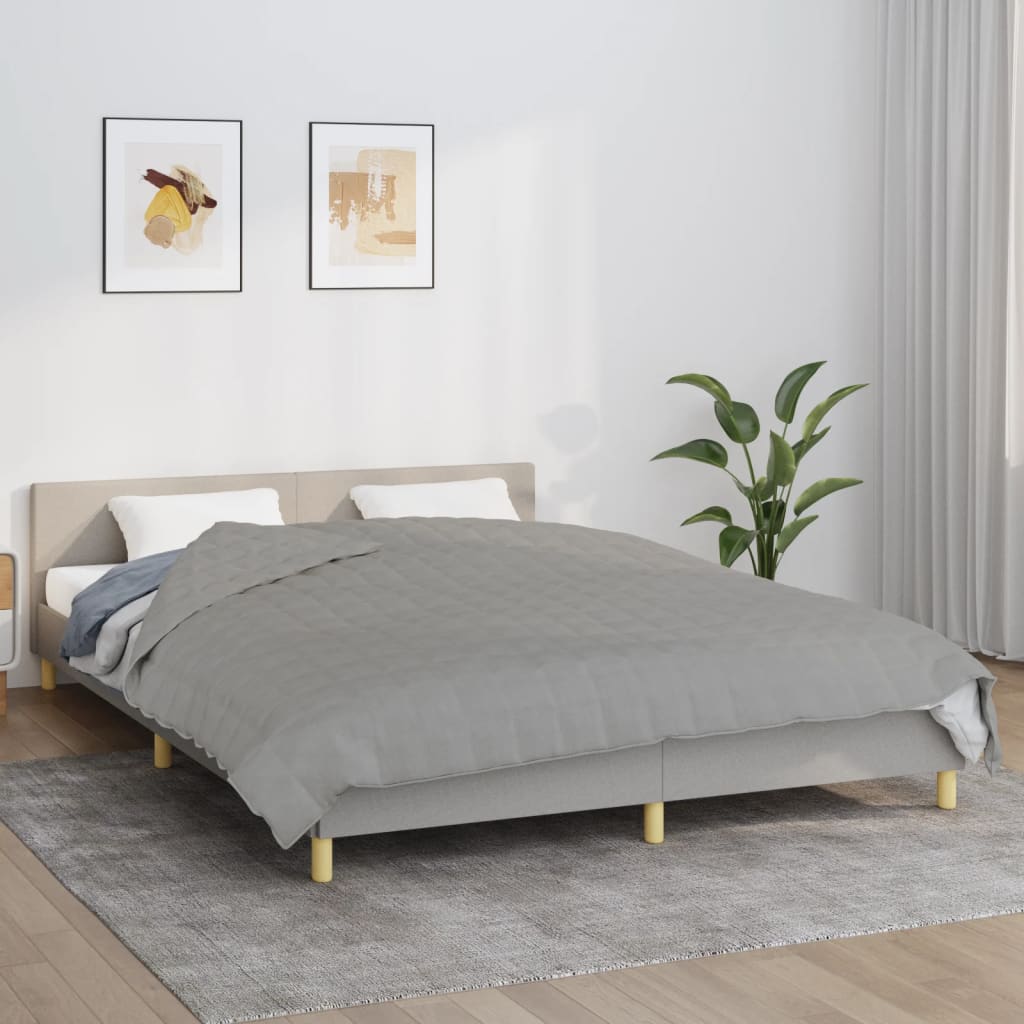 Verzwaringsdeken 200x230 cm 9 kg stof grijs is nu te koop bij PeponiXL, paradijselijk wonen!