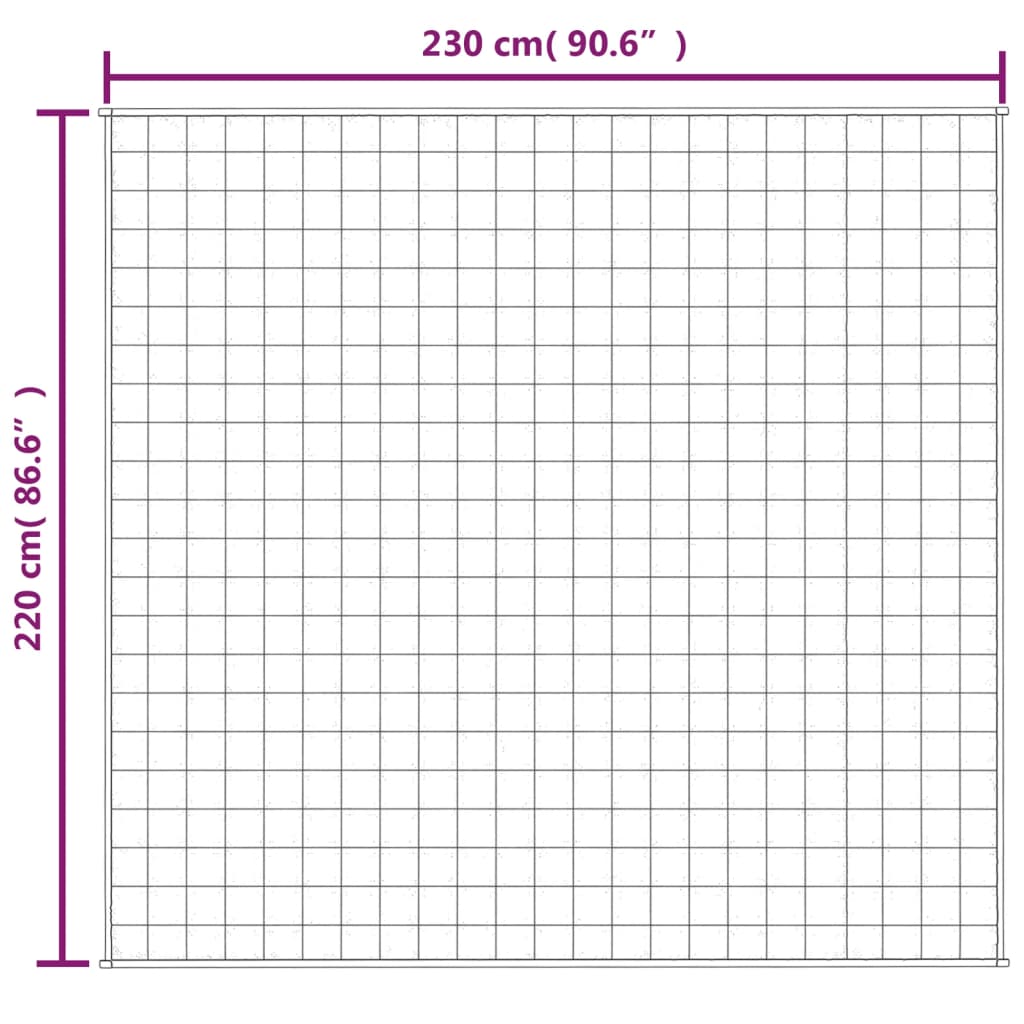 Verzwaringsdeken 220x230 cm 11 kg stof grijs is nu te koop bij PeponiXL, paradijselijk wonen!