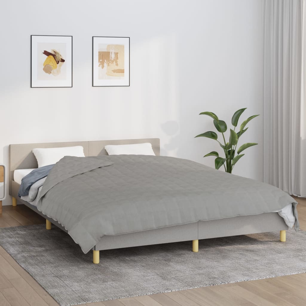 Verzwaringsdeken 220x230 cm 11 kg stof grijs is nu te koop bij PeponiXL, paradijselijk wonen!