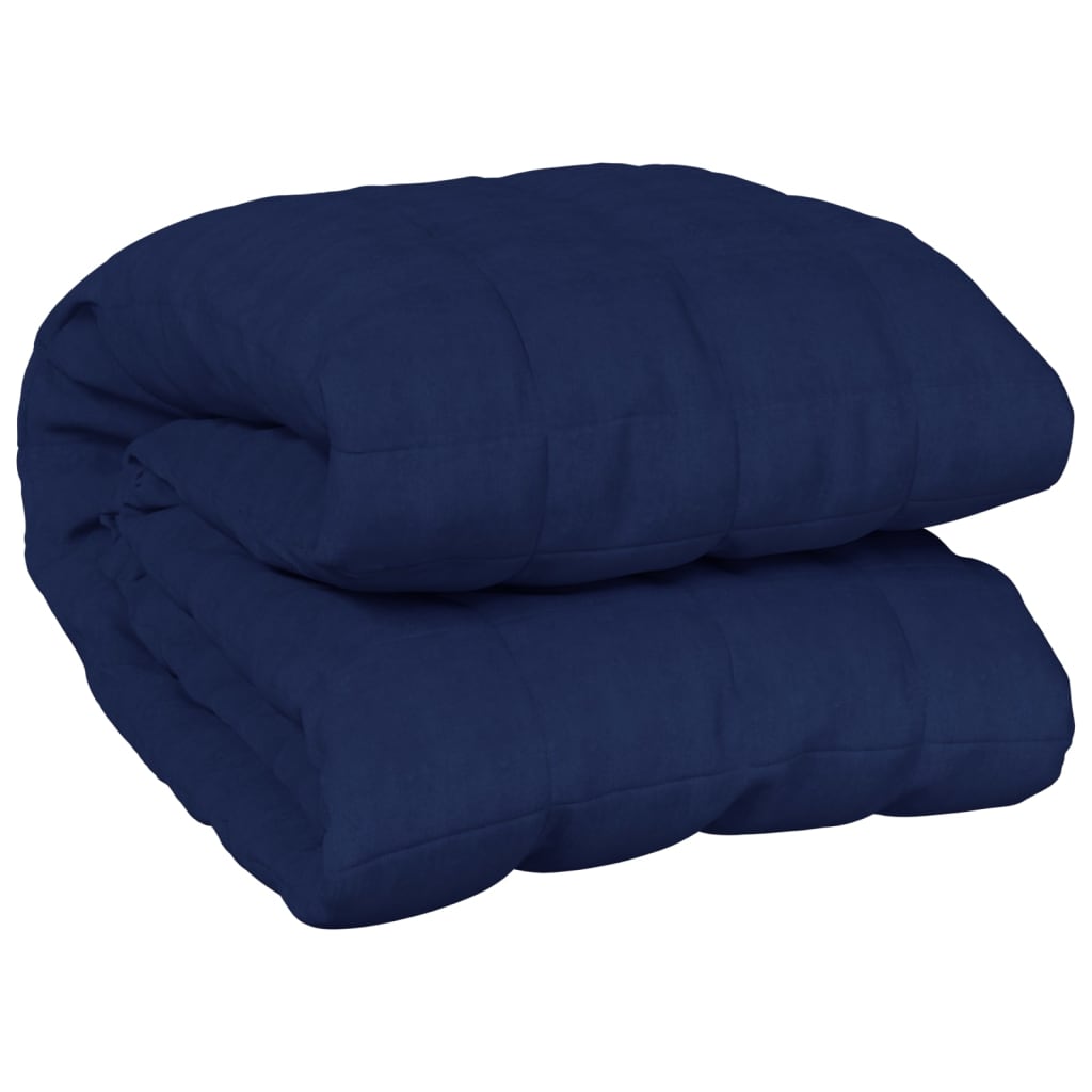 Verzwaringsdeken 122x183 cm 9 kg stof blauw is nu te koop bij PeponiXL, paradijselijk wonen!