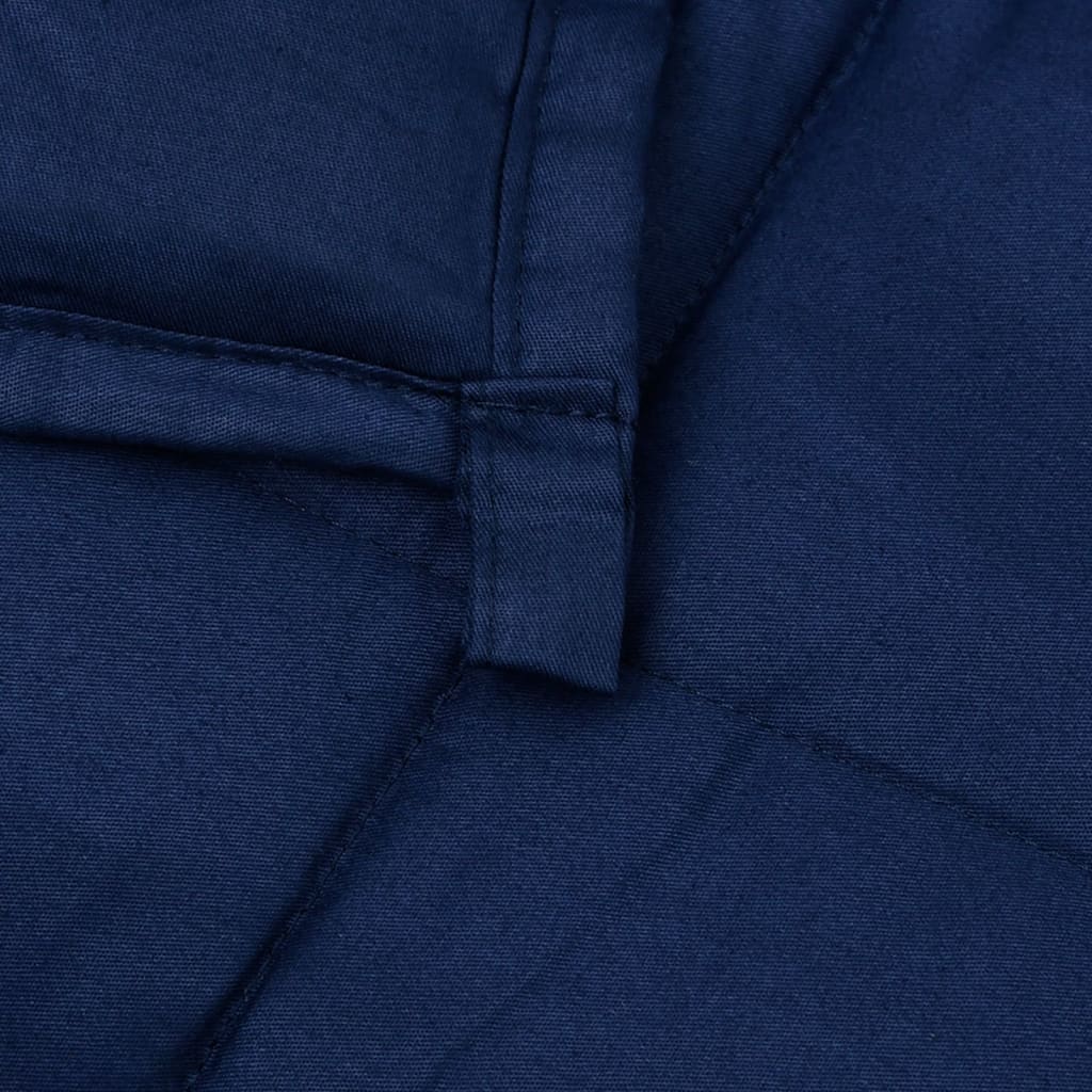 Verzwaringsdeken 122x183 cm 9 kg stof blauw is nu te koop bij PeponiXL, paradijselijk wonen!
