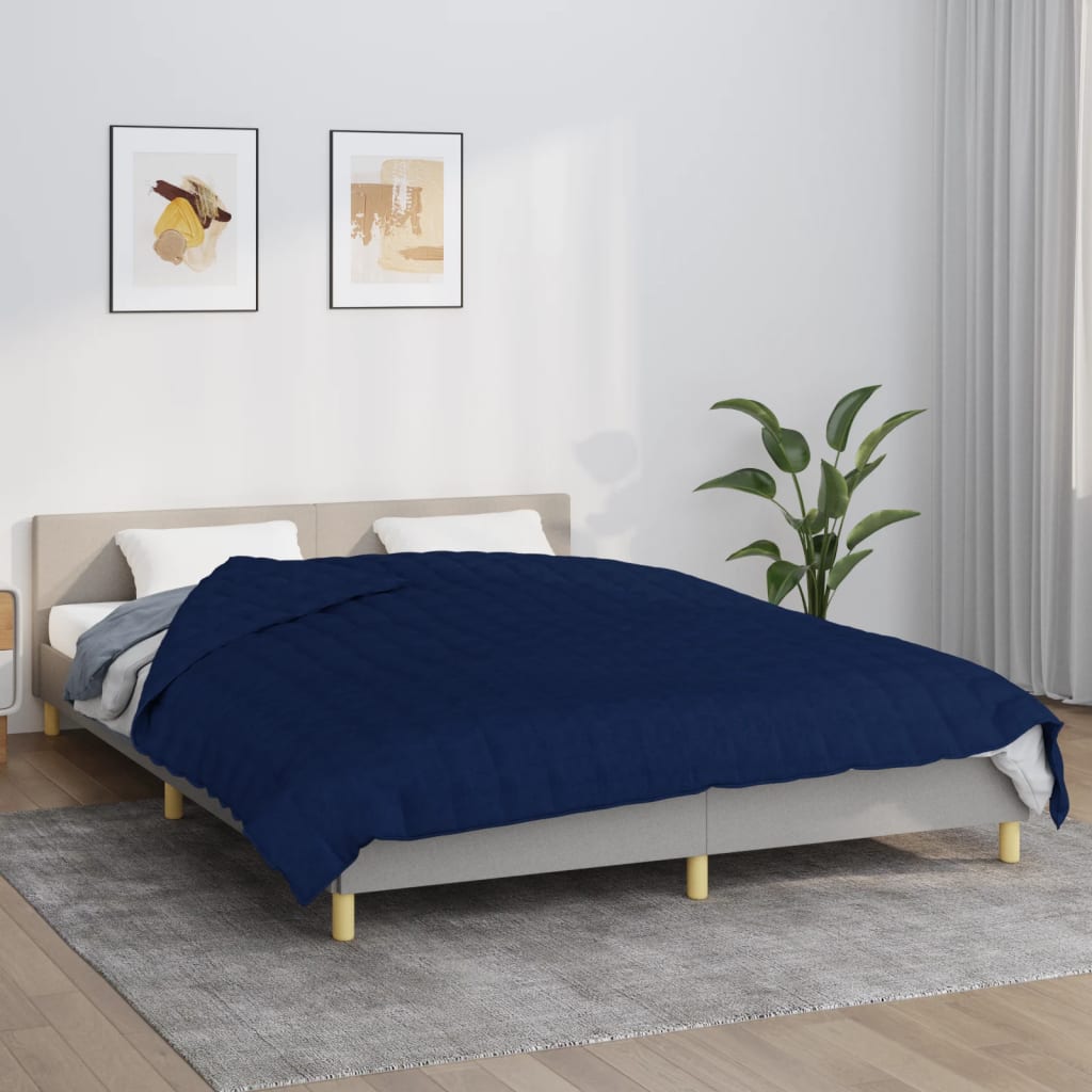 Verzwaringsdeken 220x240 cm 15 kg stof blauw is nu te koop bij PeponiXL, paradijselijk wonen!