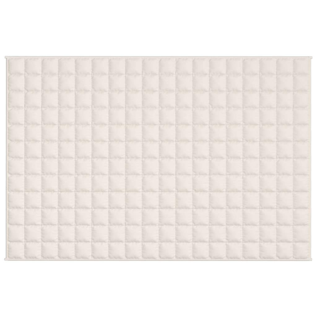 Verzwaringsdeken 122x183 cm 5 kg stof lichtcrèmekleurig is nu te koop bij PeponiXL, paradijselijk wonen!