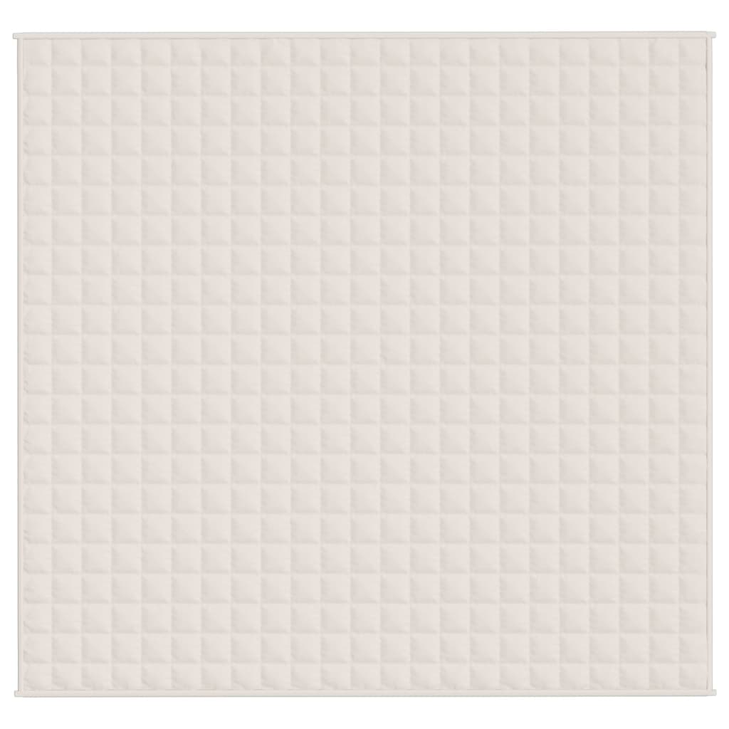 Verzwaringsdeken 220x230 cm 11 kg stof lichtcrèmekleurig is nu te koop bij PeponiXL, paradijselijk wonen!